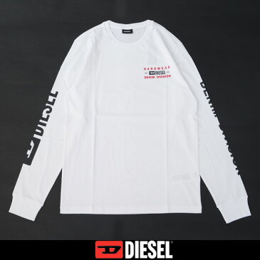 DIESEL(ディーゼル)ロングTシャツ長袖TシャツホワイトA00355 0AAXJT-DIEGOS-LS-K40