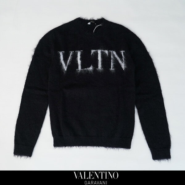 Valentino(ヴァレンティノ・ガラヴァーニ)VLTN クルーネックニットプルセーターブラックUV0KC12B6U50NI