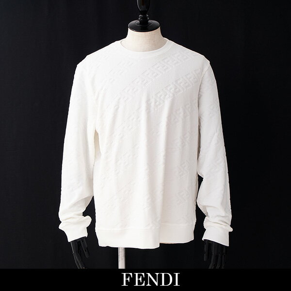 FENDI(フェンディ)トレーナーホワイトFY0178 AHCA F0QA0