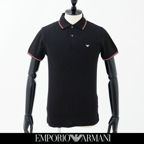 エンポリオ・アルマーニ EMPORIO ARMANI（エンポリオ アルマーニ）半袖ポロシャツブラック8N1FB4 1JPTZ