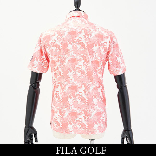 FILA GOLF(フィラゴルフ)半袖ポロシャツピンク系742 610