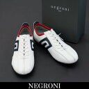 Negroni（ネグローニ）メンズ　スニーカーホワイト×ネイビー15981