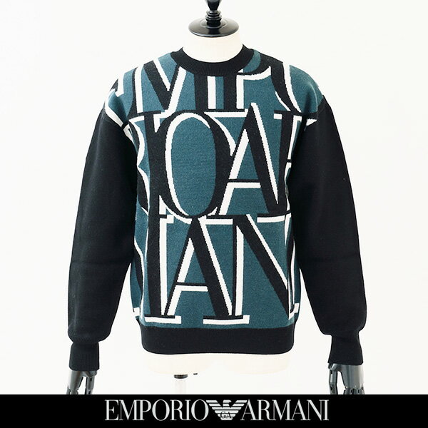 極美品 EMPORIO ARMANI ロゴ ネック 半袖 コットン ニット XL 極美品 EMPORIO ARMANI ロゴ ネック 半袖 コットン ニット XL