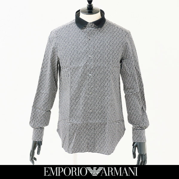 EMPORIO ARMANI（エンポリオ アルマーニ）カジュアルシャツブラック系6L1CC8 1NT5Z F014