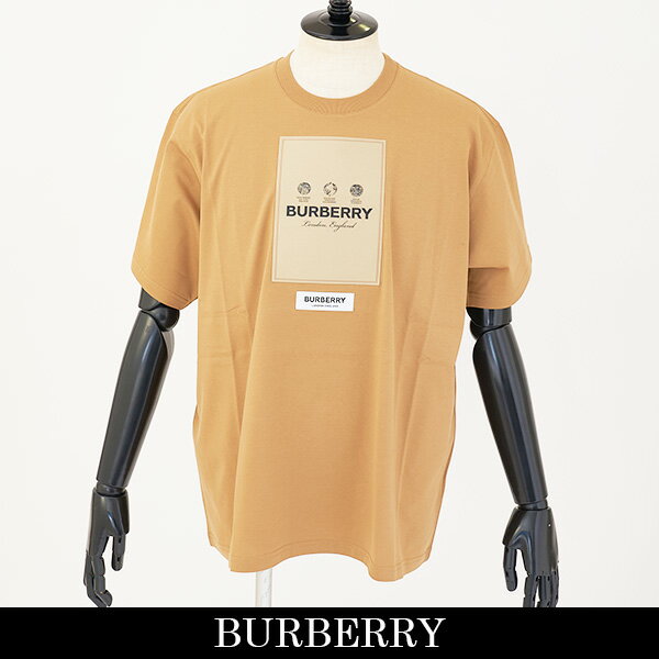 Burberry(バーバリー)半袖Tシャツ コットン オーバーサイズTシャツベージュ4500640161 8057530