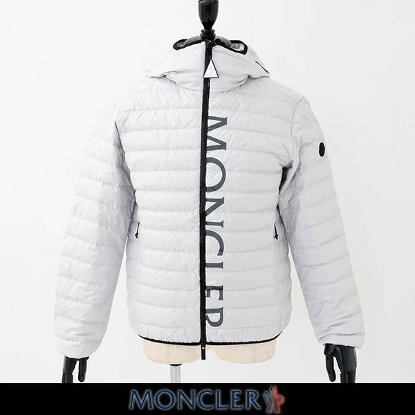 MONCLER(モンクレール)フード付きライトダウンブルゾンライトグレーLAUZET