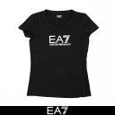 EMPORIO ARMANI（エンポリオ アルマーニ）レディース半袖Tシャツブラック8NTT66 TJFKZ