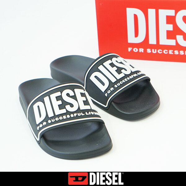 ディーゼル サンダル メンズ DIESEL(ディーゼル)シャワーサンダルブラック×ホワイトY02801 P4441