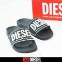 DIESEL(ディーゼル)シャワーサンダルブラック×ホワイトY02801 P4441