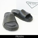 PRADA(プラダ)フラットサンダルブラック2X3085 3LKV F0002