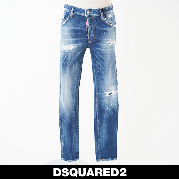 【国内正規品】DSQUARED2(ディースクエアード)ダメージ加工ジーンズSuper Twinky JeansS74LB1327