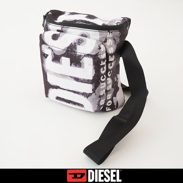 ディーゼル ショルダーバッグ メンズ DIESEL(ディーゼル)ショルダーバックブラックX09474 P5586RAVE CROSSBODY X