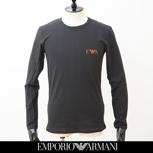 EMPORIO ARMANI（エンポリオ アルマーニ）長袖 TシャツロングTシャツブラック111023 3F715