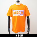 MSGM(エムエスジーエム)半袖Tシャツオレンジ3640MM138