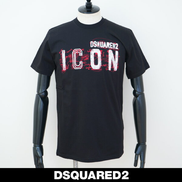 Dsquared(ディースクエアード)半袖TシャツブラックS79GC0084