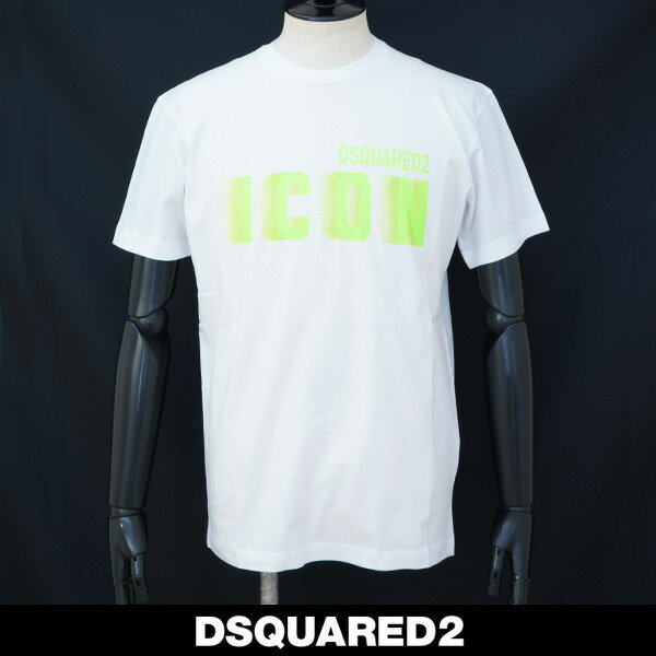 Dsquared(ディースクエアード)オーバーサイズ半袖TシャツホワイトS79GC0081