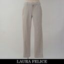 LauraFelice(ラウラフェリーチェ)ストレッチパンツベージュ系144 2003 13(4)