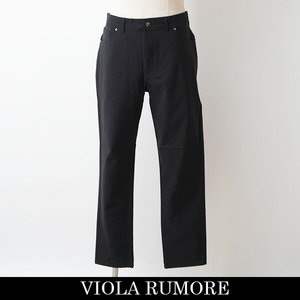 VIOLA rumore(ヴィオラルモア)ストレッチロングパンツブラックY52202