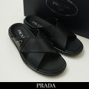 PRADA(プラダ)フラットサンダルブラック2X3111 3LEM F0002