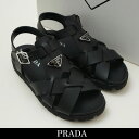 PRADA(プラダ)ラバー クロスサンダルブラック2X3118 3LKK F0002