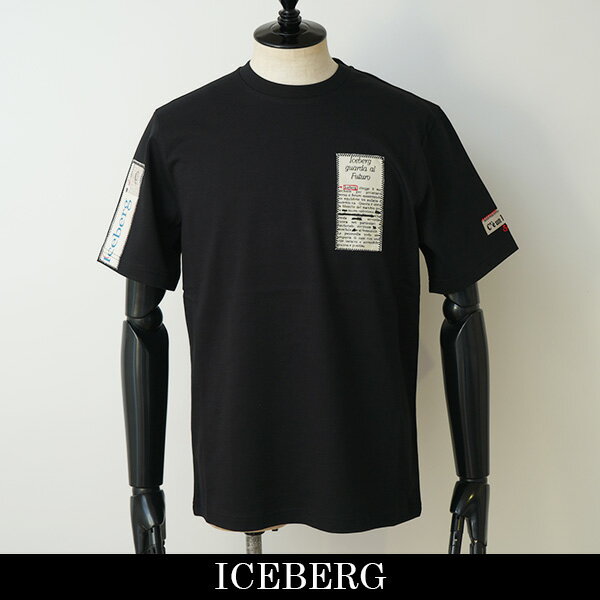 ICEBERG(アイスバーグ)半袖TシャツブラックBG0810-18 90