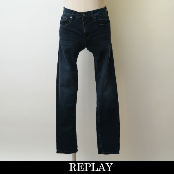 REPLAY(リプレイ)ストレッチ素材コットンパンツネイビー系MA972Z 000 661BB94 007