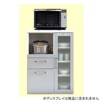 日本製 使いやすさを追求したレンジボード スタイルA シルバー 高さ95cm モイス使用 レンジ台 食器棚【泉洋化工】