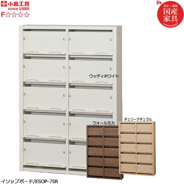 イソップボード ESOP-75R【書棚/収納/ディスプレイ/壁面収納/国産家具/F☆☆☆☆/小島工芸】