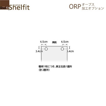 オープス 棚板穴加工【サイズオーダー/オフィスデスク/学習デスク/収納/大洋】