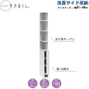 サニタリーすきまくん 幅31〜45 奥行42cm/52cm 洗面収納棚 洗面サイド収納 2LTR(3)