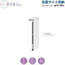 サニタリーすきまくん 幅15-30 奥行42cm/52cm 洗面収納棚 洗面サイド収納 LW