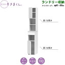 サニタリーすきまくん 幅41〜55 奥行32cm/42cm/52cm 洗面収納棚 ランドリー収納 TTL