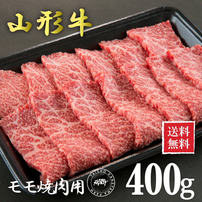 【送料無料】山形牛モモ 焼肉用400g 国産 東北 山形県産 牛肉 新鮮 冷凍 生肉 ご当地 おいしい おうちご飯 煮物 牛丼 炒め物 鍋 にも オススメ 霜降り 贅沢 記念日 パーティー