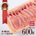 【送料無料】米の娘ぶた(こめのこぶた)ロース焼肉（生姜焼き）用300g×2 東北 山形県産 豚肉 新鮮 冷凍 生肉 高級 ブランド豚 さっぱり あっさり 柔らかい おいしい おうちご飯 鍋 回鍋肉 炒め物 鍋もの 煮物 弁当 にも オススメ