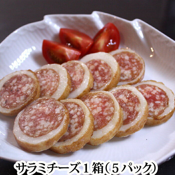 『大崎水産 サラミチーズ 1箱 (5袋入り)』※この商品は1袋にカットされたサラミチーズが10枚入っています (広島珍味 かまぼこ おつまみ 父の日 年末年始)