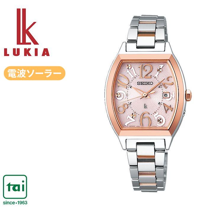 楽天タイ時計店SEIKO LUKIA セイコー ルキア SSVW214 ソーラー 電波 レディス 腕時計 ピンクゴールド シルバー コンビ アラビア数字 日常生活用強化防水 ビジネス ウオッチ シンプル おしゃれ かわいい きれいめ カジュアル 見やすい