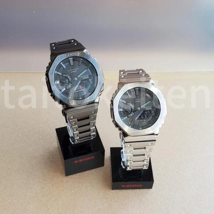 CASIO G-SHOCK 2100 series GM-B2100BD-1AJF フルメタル タフソーラー Bluetooth ワールドタイム 腕時計 黒 ブラック カシオ ジーショック 金属バンド ステンレス メンズ 20気圧防水 ウオッチ シンプル カジュアル スポーティ ビジネス