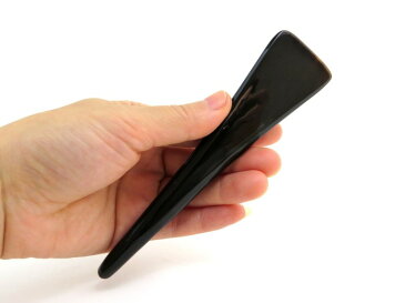 全国送料無料! 天然牛角 マッサージ ツボ押しかっさ 平棒 黒牛