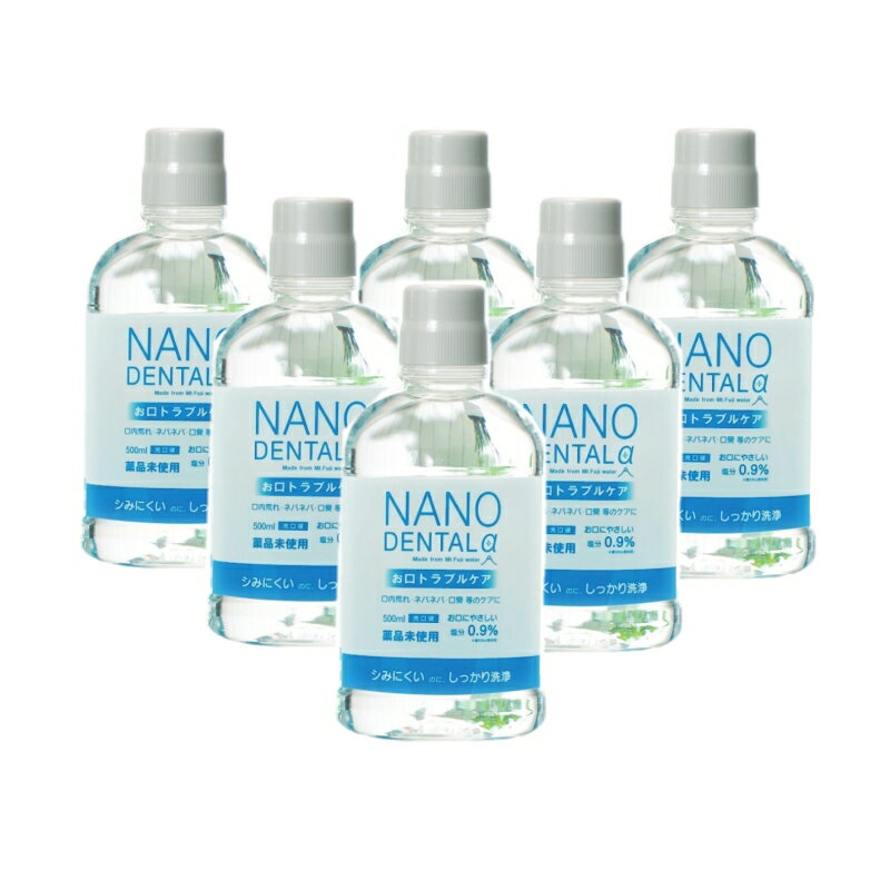 ʥΥǥ󥿥  ( NANO DENTAL  ) 500ml x 6ܲžΥ뼰ӥץ졼 3եꥳ󥳥å ץ쥼