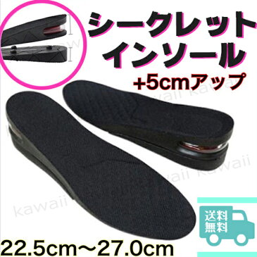 厚底 インソール インヒール ブーツ 靴 最大5cm 3+2cm サイズ調整 シークレットインソール 中敷き 靴中敷き 衝撃吸収 レディース メンズ 女性 男性 男女兼用 靴 シークレット エアー クッション 消臭 上げ底 靴底かかと 5センチ スニーカー 送料無料