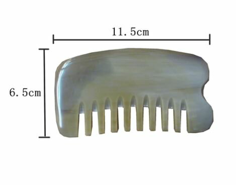 ＜日本全国送料無料＞静電気が起きない！本場台湾！天然水牛の角かっさ櫛　くし（12）頭皮　マッサージ　頭がきもちい　天然 水牛の角 血流　マッサージ ツボ刺激　クシ