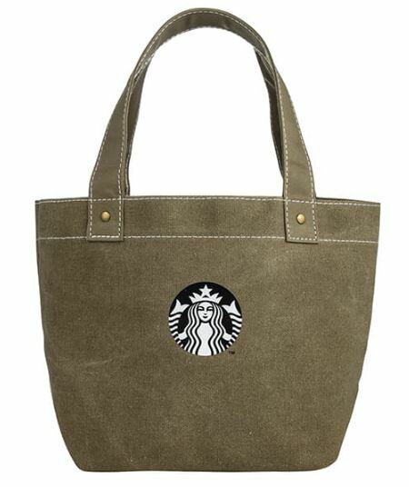 ＜送料無料＞台湾スターバックスコーヒーstarbucks coffee【オリーブ】トートバッグ（帆布）　台湾　スタバ　スタバ台湾　台湾スタバ　人気　トート