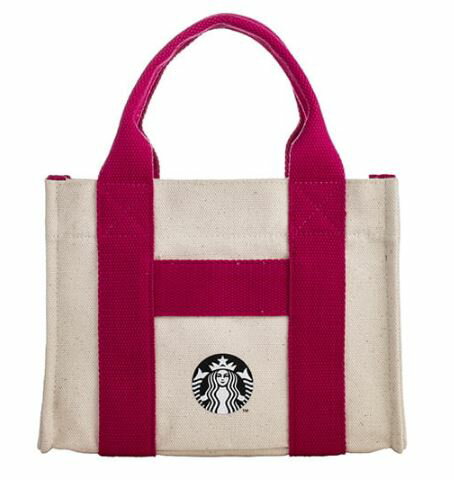 ＜送料無料＞台湾スターバックスコーヒーstarbucks coffee【赤x白】トートバッグ（帆布）　台湾　スタバ　スタバ台湾　台湾スタバ　人気　トート