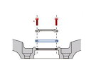 【ENKEI/エンケイ】キャップ スペーサーキット補修パーツ 適合ホイール：RSM9 GTC01 RS05 RPF1 type II RP05 RPF1（19インチ） RP03 RS M