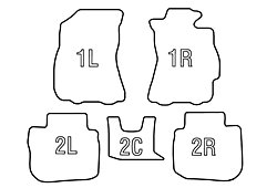 【Clazzio】 クラッツィオ車種別専用立体マット カーペットタイプ・1台分セット レガシィツーリングワゴン にお勧め！ BR9 / BRG / BRM系 品番：EF-8100