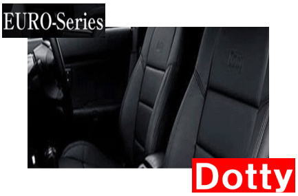 【Dotty】 EURO-LUX シートカバー 1台分 eKワゴン （4人乗り）にお勧め！ B11W系 H25/06→MC迄 品番：6020