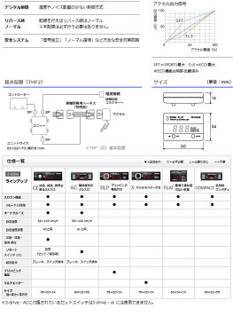 【Pivot】3-drive・FLAT カローラフィールダー ZRE142/144G などにお勧め 品番：本体 THF2 / 車種別ハーネス TH-2A ピボット スロコン スリードライブフラット