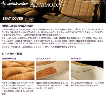 【受注生産】【アドミレイション/Admiration】 アルファード 等にお勧め アルタモーダ シートカバー LUXURY ラグジュアリー・ストライプ (ラムース×SSPU) 型式等:AGH30/35W 品番:GSWT 033 G