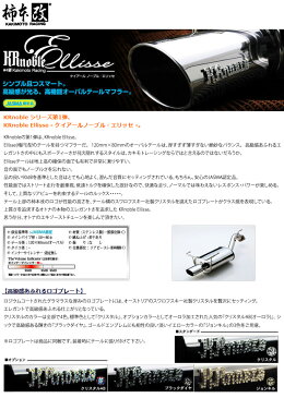 【柿本改】 ムラーノ 等にお勧め KRnoble Ellisse マフラー KRノーブルエリッセ 型式等:TZ50 品番:N51371#
