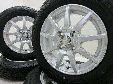 13インチ 軽自動車に 135/80R13 PCD:100 4J+42 トッポ/ミニカ等 中古タイヤホイール【4本セット】 送料無料(SA13-1888)【中古】